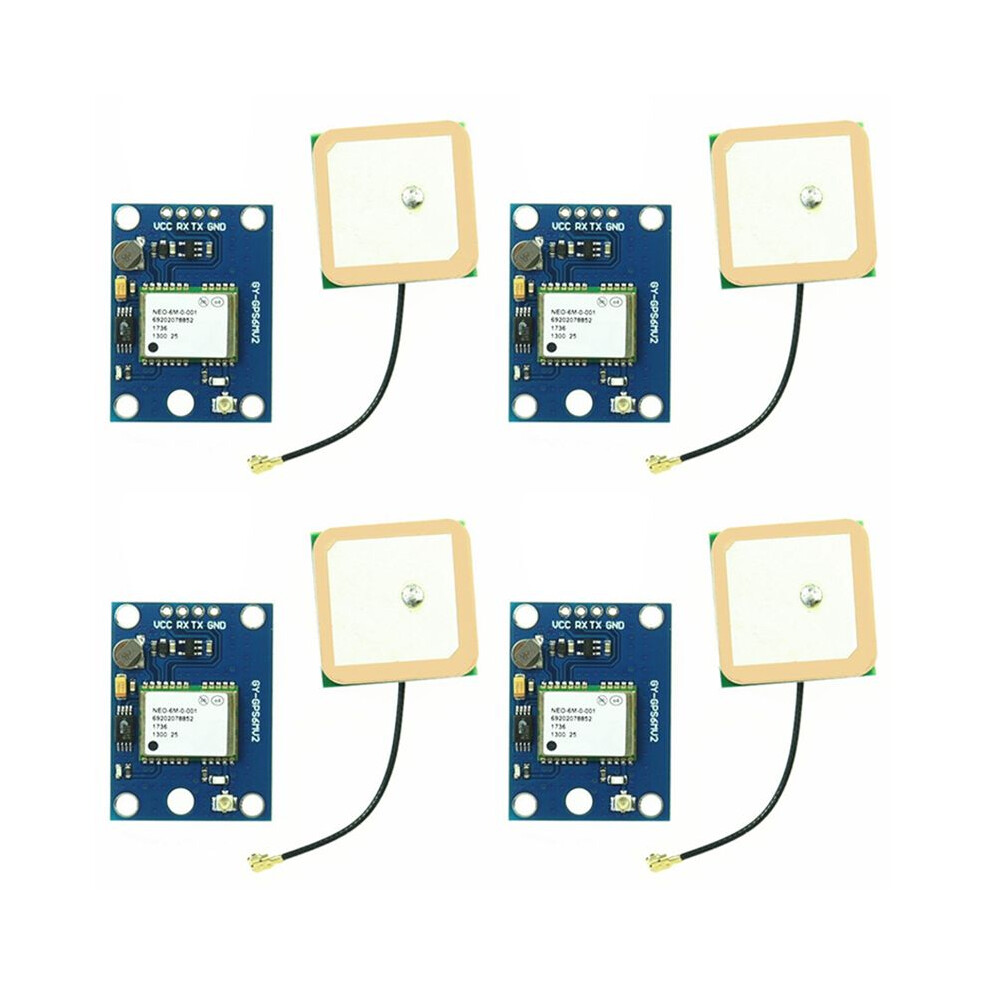 4X Gy-Neo-6Mv2 Neo-6M Gps Module With Flight Control Eeprom Mwc Apm2.5 Large Antenna 6032564991672