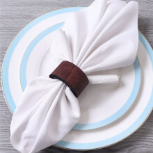 12 Pieces Wood Napkin Rings Dining Table Napkin Holder Decorative Holiday Napkin Rings for Table Decoration