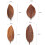 Dinner Tray, Suitable for Meals, Salads and Bread, Handmade Leaf Tray,Small(Thin Leaf Veins) 8