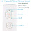 Universal Ceiling Fan Remote Control Kit, 3-in-1 Ceiling Fan Light Timing & Speed Wireless Remote Control and Receiver 6
