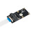 M.2 (NGFF) Key A/E/A+E to  PCI-E Adapter with FFC Cable for PC Computer 2