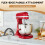 Flex- Paddle Attachment for  4.5-5 QT Tilt- Stand Mixer Replacement Silicone Beater Bowl Scraper Blade 2