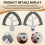 Flex- Paddle Attachment for  4.5-5 QT Tilt- Stand Mixer Replacement Silicone Beater Bowl Scraper Blade 4
