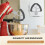 Flex- Paddle Attachment for  4.5-5 QT Tilt- Stand Mixer Replacement Silicone Beater Bowl Scraper Blade 5