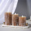 Remote Control LED Electronic Candle Light Set Simulation Swing 10 Buttons Remote Control Timer Candle Lights,B 4