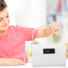 Spaarpot voor Kinderen van 5-12 Jaar, Draagbare Kinderkluis met Code, Kleine Geldkist met Cijferslot, Wit