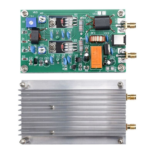 12-13.8V 30W Short Wave Amplifier Board CW SSB Linear  Power Amplifier Audio Amplifier Module  5.5x2.1mm 2