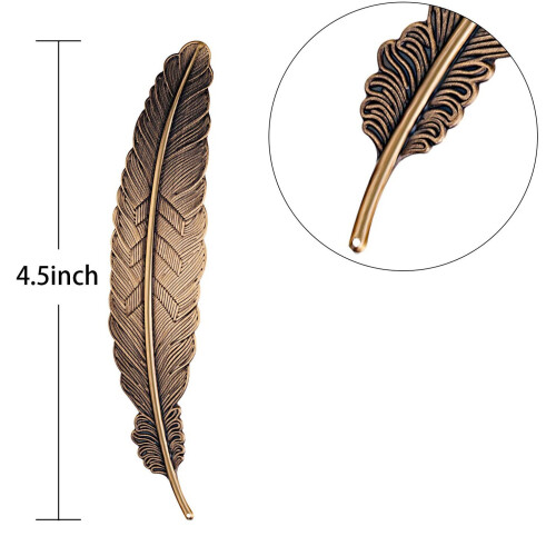 27 Pieces Of Metal Bookmarks Feather Bookmarks Feather Bookmarks for Students 1