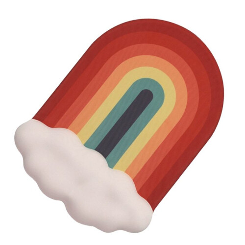 Rainbow Mouse Pad Keyboard Wrist Rest Memory Foam Silicone Ergonomic-Mouse Pad Laptop Wrist Rest