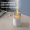 Aroma Diffuser med Levande Ljus USB Elektrisk Ultraljudsdimmaskin Luftfuktare för Bil Doft Essential Diffuser Vit 3