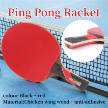 Huieson Super Krachtige Pong Racket Bat, 6 Sterren Tafeltennis Racket Sticky Puistjes (Penhold-Hands Grip)