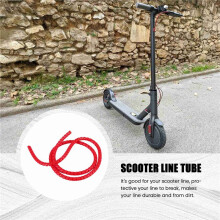 Scooter Spiral Color Change Tube Protector 1M Length Winding Tubes Compatible with M365 Pro Accessories Red
