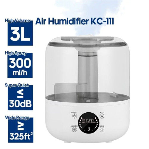 3L Air Humidifier Large Capacity Home Humidifier Mist Aroma Diffuser with Remote Control Timer for Bedroom EU Plug 2