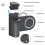 Magnetic Phone Grip with  Remote Shutter,Wireless  Camera Handle Bracket,Self-Timer for Mobile Phone 4