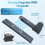 Magnetic Phone Grip with  Remote Shutter,Wireless  Camera Handle Bracket,Self-Timer for Mobile Phone 5