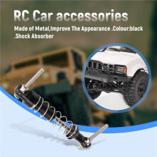 4 Teiliger Metall Stoß Dämpfer für Wpl C14 C24 C34 Mn D90 D91 D96 D99 D99S Mn90 Mn99S Rc Auto Upgrade Teile, Schwarz