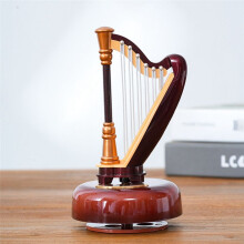 Drehbare Spieluhr im Literarischen und Klassischen Stil, Spieluhr, Desktop-Ornamente, Geburtstagsgeschenk für Musikliebhaber, Mondlaute