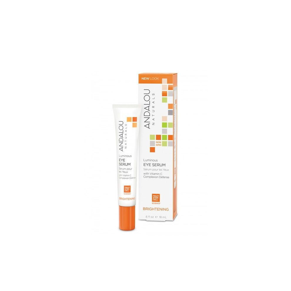 Dark Andalou Luminous Eye Serum 18Ml Brightening & Hydrating Under Eye Serum For Circles, Puffiness & Fine Lines