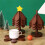 Kitchen Insulation Mat Christmas Tree Shaped Solid Wood Dining Table Anti Scalding Coasters Pot Mat Home Decoration B 4