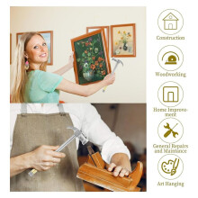 Hammer 6 in 1 Small Hammer Brass Hammer Screwdriver with Screwdriver Hammers Hand Tools Hammer for Picture Hanging