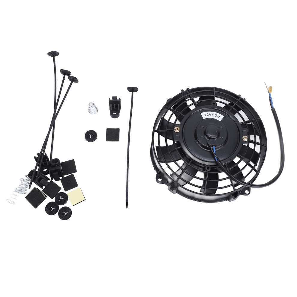 7 Inch 10 Blade 12V 80W Cooling Fan 7293282577978