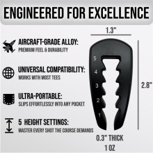 Bolhöjd Högerjusterbart Tee Height Tool - Precision Tee Height Setter för Konsekvent Swinggolfträning