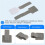 Hook and Loop Cable Management Under Desk, 80PCS Self Adhesive Cable Ties, Reusable Wire Organizers for Cords 3