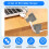 Hook and Loop Cable Management Under Desk, 80PCS Self Adhesive Cable Ties, Reusable Wire Organizers for Cords 1
