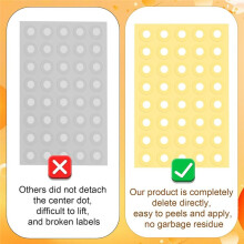 4000pcs Hole Punch Reinforcement Stickers, Self-Adhesive 1/4 Inch Diameter Loose-Leaf Binder Paper Hole Protectors Clear