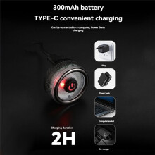 Bicycle Brake Auto Sensing Light Waterproof LED Type-C Charging Cycling Taillight Bike Rear Light Accessories B