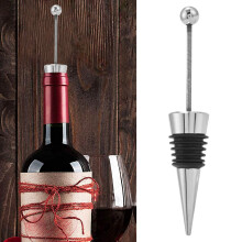 10Pcs Gadget Add a Bead Rhinestone Lampwork Decorative Beaded Wine Bottle Stopper Zinc Alloy Silver Beadable Bottle Sto