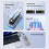 M2 SSD Enclosure M.2 NVMe+NGFF Dual Protocol SSD Enclosure USB 3.2 Gen2 10Gbps Transparent External Drive Case for PC C 3