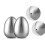 2 Pieces Stainless Steel Pepper Shaker Egg Shaped Salt Shaker Set Kitchen Tool 3