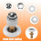 Shower Sliding Door Roller Runner Wheel 27mm Wheel Diameter 5