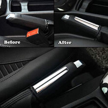 Chrome Handbroms Handbroms Handtag Cover Trim Dekal Garnering Dekoration för  Focus 2012 2013 2014 2015 2016 2017