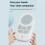 Universal Zoom Multi-Function Remote Control  Mobile Phone Selfie Stick for Video Likes E-Book White 4