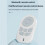 Universal Zoom Multi-Function Remote Control  Mobile Phone Selfie Stick for Video Likes E-Book White 5