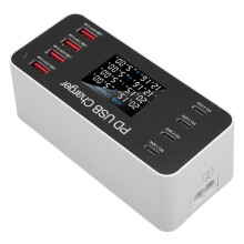8 Port PD USB Charger 65W Fast Charging Station for Phones & Tablets