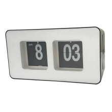 Automatic Page Turning Clock Digital Desk Clock Battery Powered Large Display for Home Bedroom Desk Decoration A