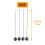 Ceiling Fan Pull Chain Set, 4 Pieces Bulb and Fan Pattern Pull Chain Extension Fan Pull Chain Pendant 8