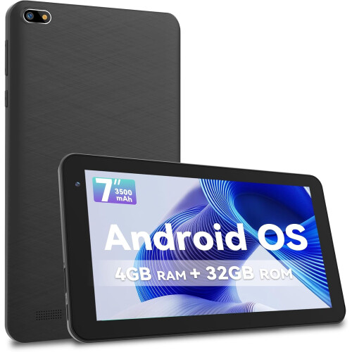 VASOUN 7 inch Tablet, Android 13, Tablet PC with 32GB, 1024x600 HD IPS Display Portable Tablets PC