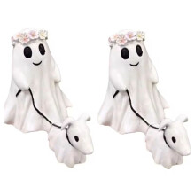 Spookhond Wandelstandbeeld Halloween Spookhond Wandelstandbeeld Leuke Slinger Kleine Spookhond Wandeldecoratie Ornamenten B
