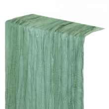 Corredor de Mesa de Pano de Queijo Verde Sálvia, Corredor de Mesa de Tule Country, Decoração de Corredor de Mesa de Queijo 90x300cm.