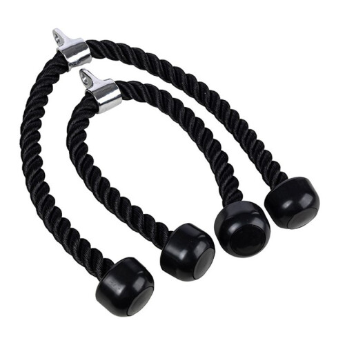 Bicepsrep Pull-Down Träning Triceps Spännrep Gym Träningsutrustning Tillbehör 90CM Dubbelt Ändrep 2