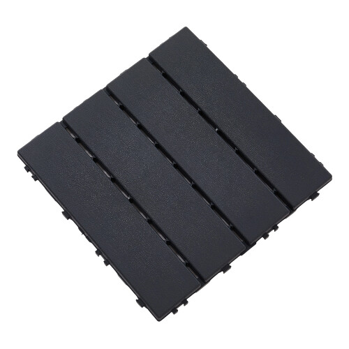 Garden Sanctuary 10Pcs Outdoor Plastic Interlocking Deck Tiles 2