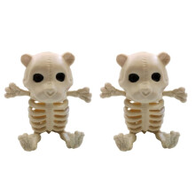 Home Decoration Items Charming Bear Skeleton Table Decoration and Accessories Halloween Venue Layout White