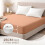Imperial Rooms (Peach, King (152 x 200 cm)) Fitted Sheet Bed Sheets Extra Deep 25CM Single Double King Sizes 2