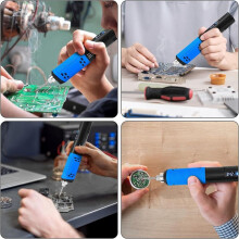Snoerloze Soldeerboutset, LDE Digitaal Display USB Oplaadbare Soldeerbout voor Kleine Soldeerprojecten, Doe-Het-Zelf
