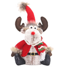 Kerstpop Leuke Kerst Intrekbare  Herten Raam Rekwisieten Decoratie voor Thuis Indoor Vakantie Decor D
