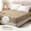 Imperial Rooms (Beige, King (152 x 200 cm)) Fitted Sheet Bed Sheets Extra Deep 25CM Single Double King Sizes 2